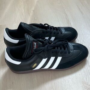 Adidas Samba Black White Gold Men's Sneakers